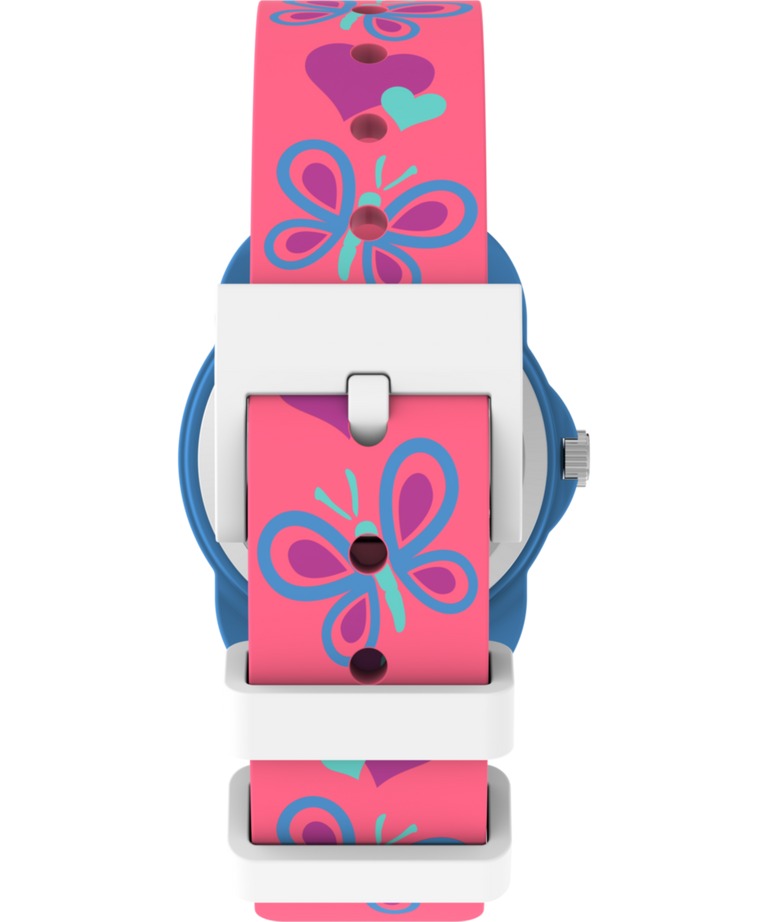 Timex Kids Time Teacher Watch with White Dial and Pink Strap TW2Y59700