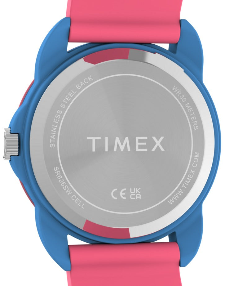 Timex Kids Time Teacher Watch with White Dial and Pink Strap TW2Y59700