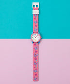 Timex Kids Time Teacher Watch with White Dial and Pink Strap TW2Y59700