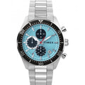 Timex Mens Chronograph Watch with Blue Dial and Silver Bracelet TW2Y62200
