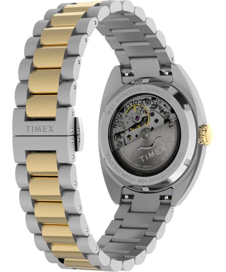 Timex Marlin Men's Automatic Watch with Silver Dial and Two-Tone Strap TW2Y65100