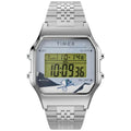 Timex Peanuts Unisex Digital Watch with Silver Strap TW2Y76700