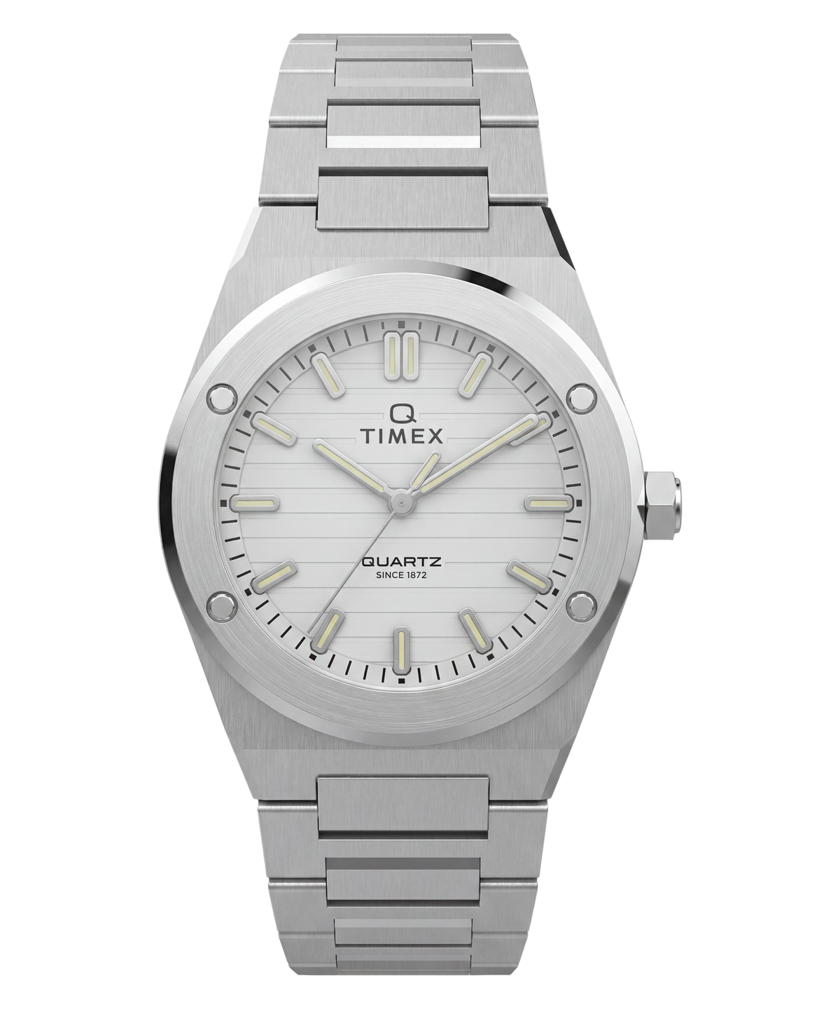 Timex Ladies Watch with Silver Dial and Silver Strap TW2Y81800