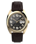 Timex Lab Mens Watch with Black Dial and Brown Strap TW2Y82100