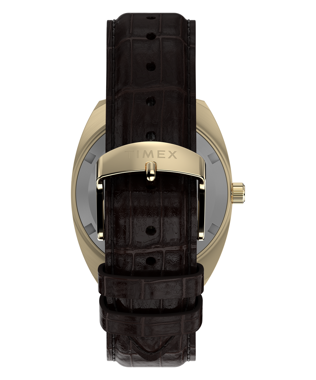 Timex Lab Mens Watch with Black Dial and Brown Strap TW2Y82100