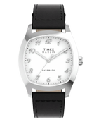 Timex Marlin Men's Automatic Watch with Silver Dial and Black Strap TW2Y84300