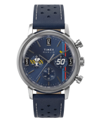 Timex Peanuts Mens Chronograph Watch with Blue Dial and Blue Strap TW2Y85300