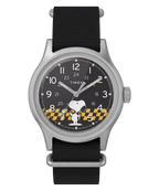 Timex Peanuts Mens Watch with Black Dial and Black Strap TW2Y85400