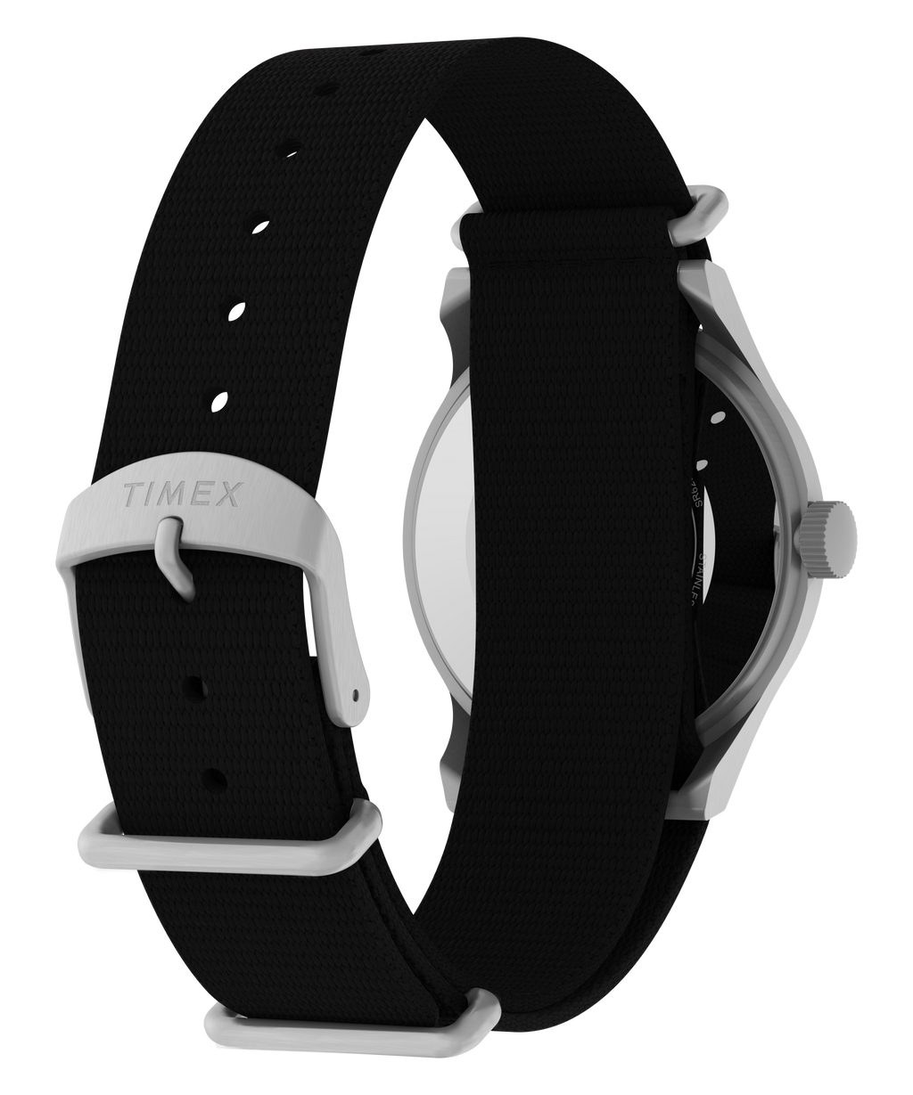 Timex Peanuts Mens Watch with Black Dial and Black Strap TW2Y85400
