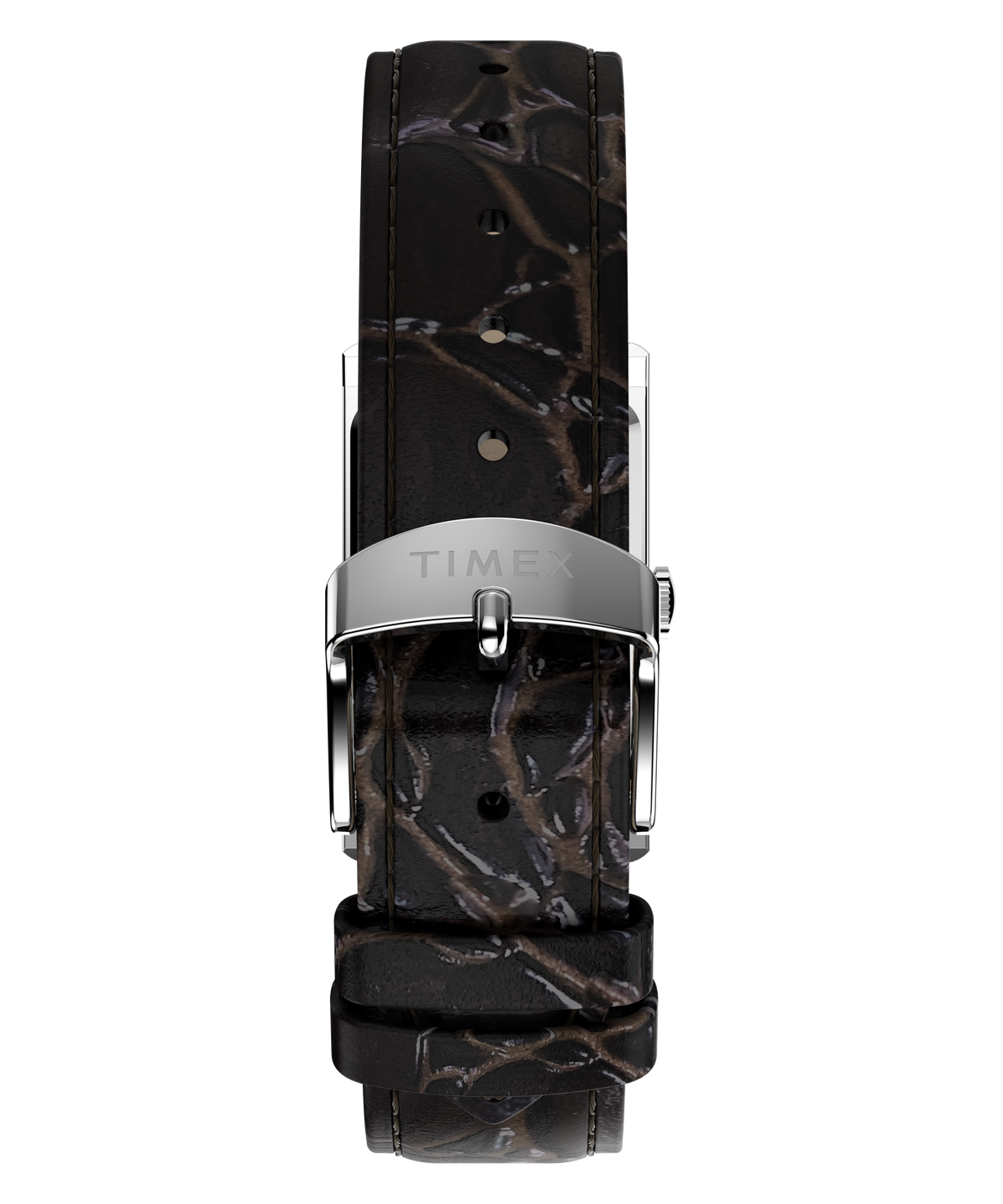 Timex Ladies Watch with Silver Dial and Brown Strap TW2Y88200
