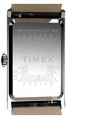 Timex Ladies Watch with Silver Dial and Brown Strap TW2Y88200