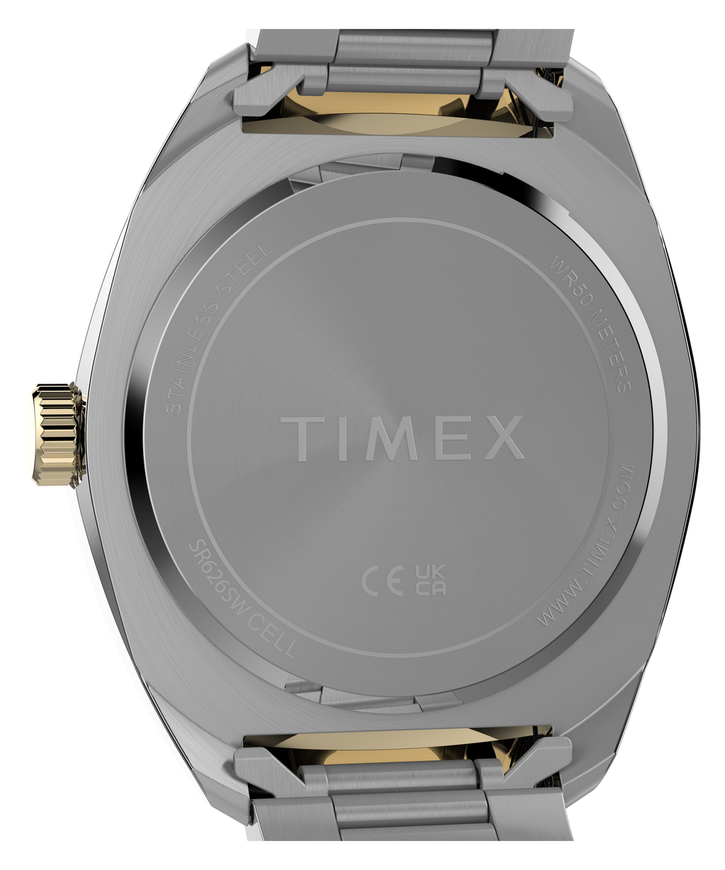 Timex Men's Watch with Black Dial and Two-Tone Strap TW2Y89100