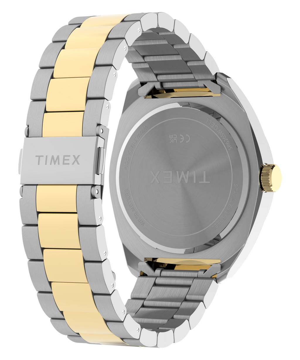 Timex Men's Watch with Black Dial and Two-Tone Strap TW2Y89100