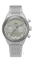 Timex Marlin Mens Watch with Green Dial and Silver Bracelet TW2Y89800