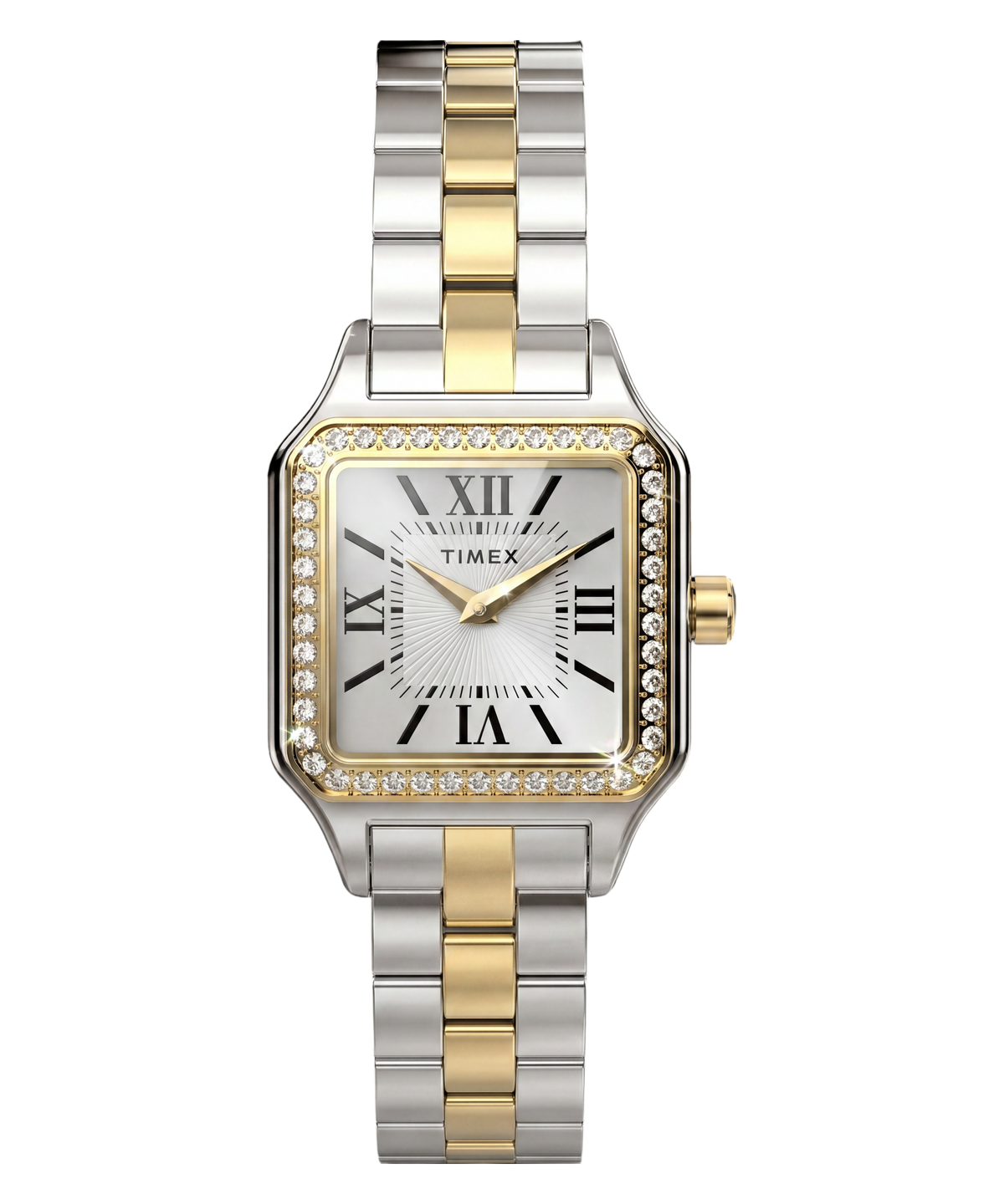 Timex Addison Ladies Watch with Silver Dial and Two-Tone Strap TW2Y90400