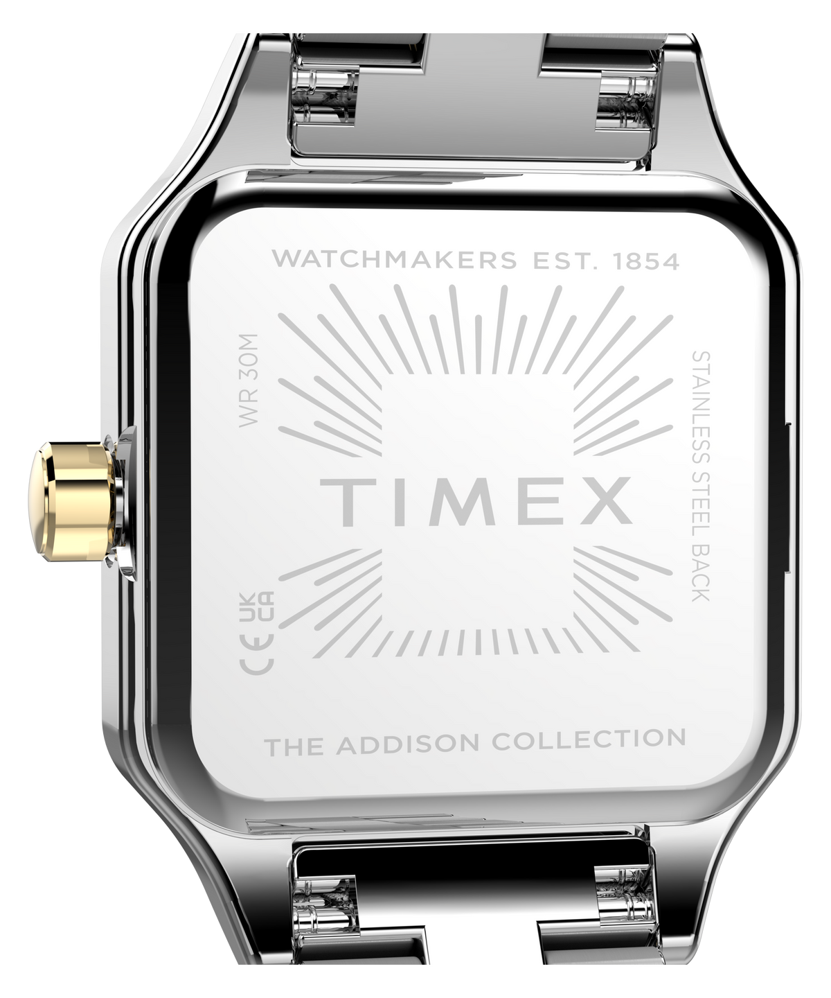 Timex Addison Ladies Watch with Silver Dial and Two-Tone Strap TW2Y90400