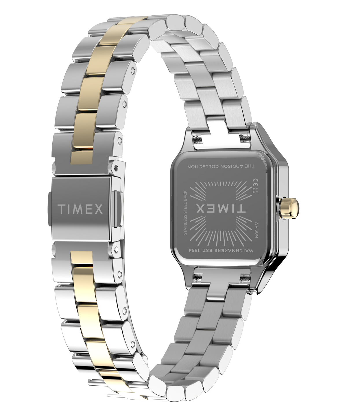 Timex Addison Ladies Watch with Silver Dial and Two-Tone Strap TW2Y90400