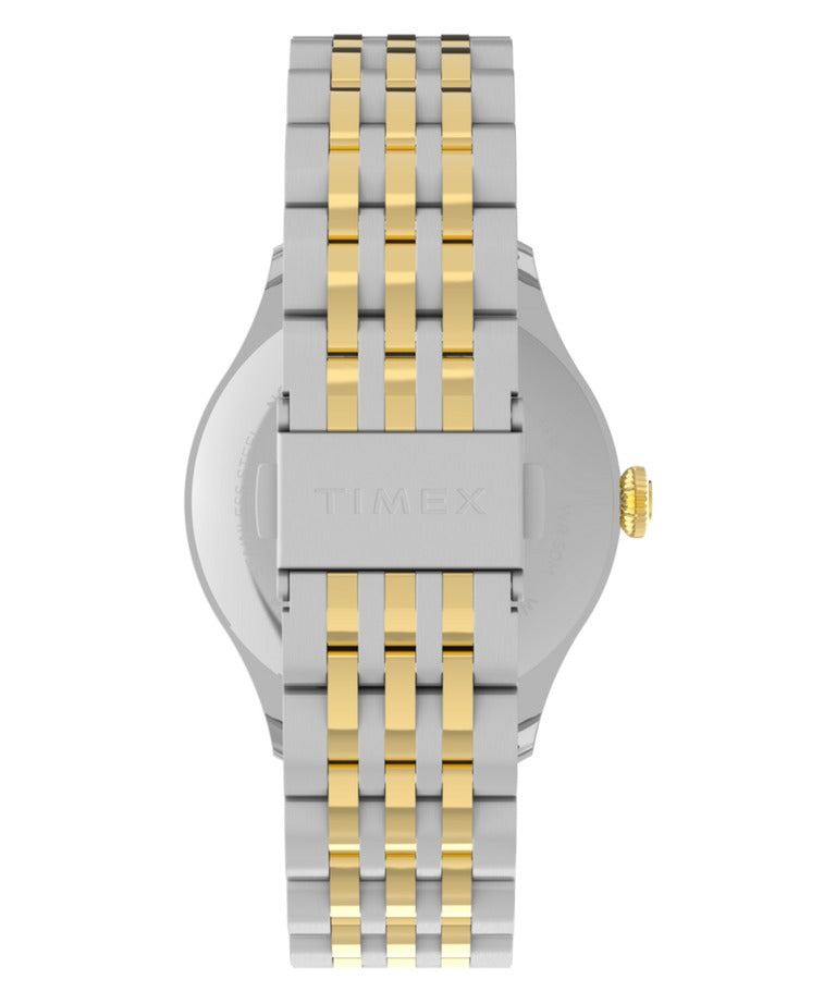 Timex Men's Watch with Black Dial and Two-Tone Strap TW2Y91900