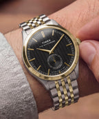 Timex Men's Watch with Black Dial and Two-Tone Strap TW2Y91900