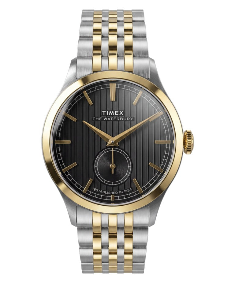 Timex Men's Watch with Black Dial and Two-Tone Strap TW2Y91900