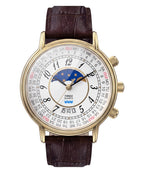Timex Lab Mens Watch with White Dial and Brown Strap TW2Y99000