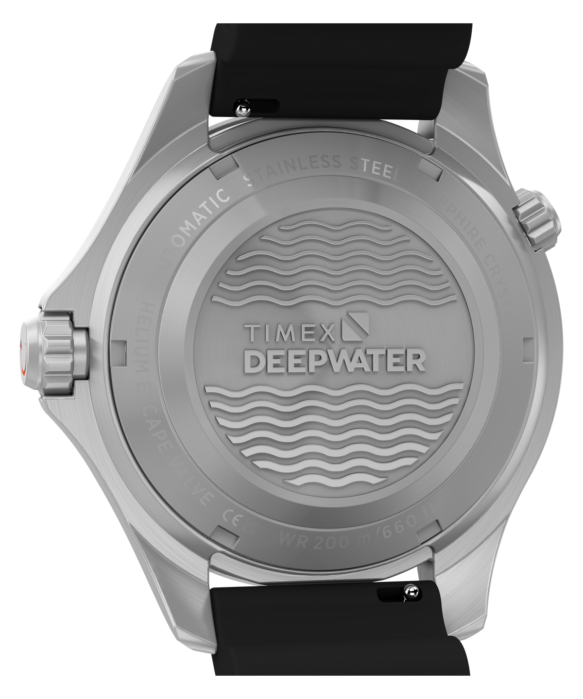 Timex Deepwater Mens Automatic Watch with Blue Dial and Black Strap TW3A01700
