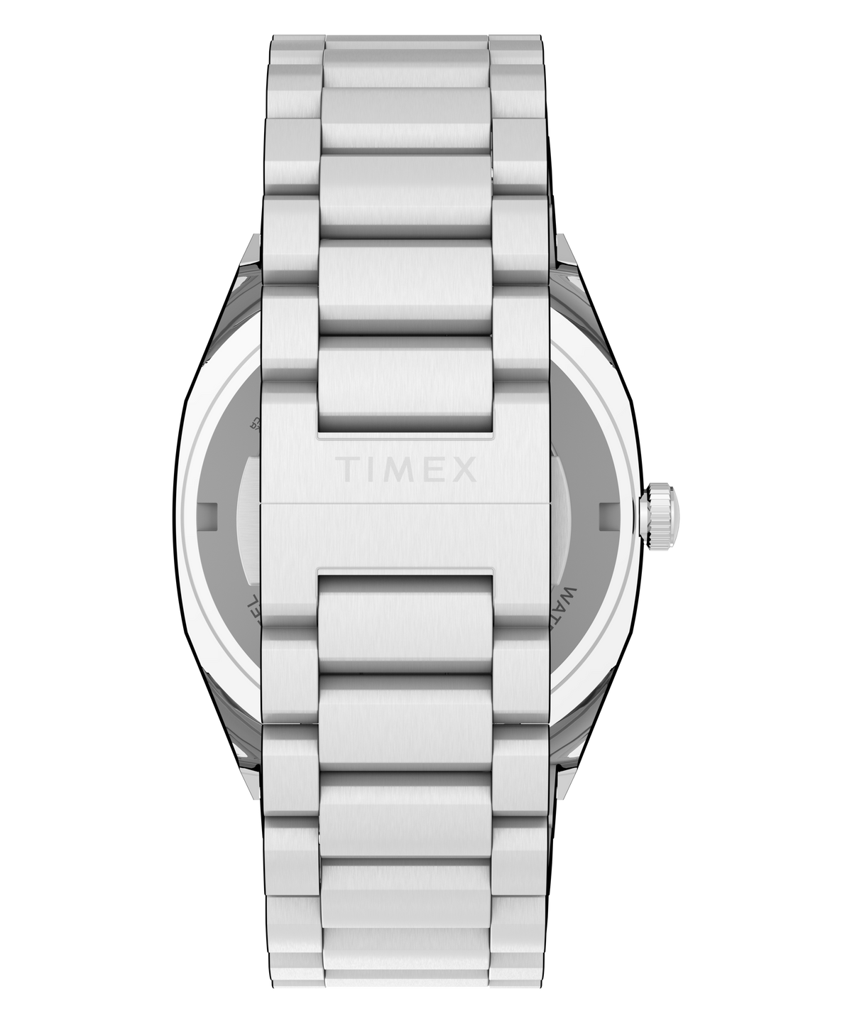 Timex E Line Men's Automatic Watch with Silver Dial and Silver Strap TW6A00500