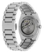 Timex E Line Men's Automatic Watch with Silver Dial and Silver Strap TW6A00500