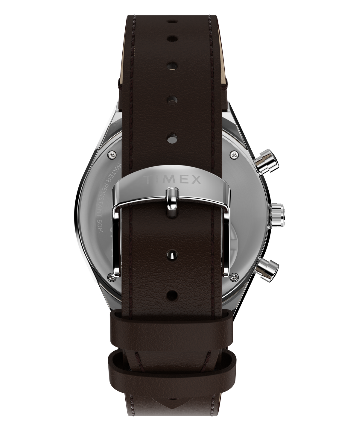 Timex Peanuts Mens Chronograph Watch with Green Dial and Brown Strap TW6A04400