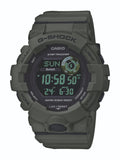 Casio G-Shock Gwyliad Digidol i Ddynion gyda Deial Du a Strap Gwyrdd GBD-800UC-3ER