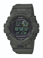 Casio G-Shock Gwyliad Digidol i Ddynion gyda Deial Du a Strap Gwyrdd GBD-800UC-3ER