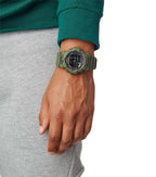 Casio G-Shock Gwyliad Digidol i Ddynion gyda Deial Du a Strap Gwyrdd GBD-800UC-3ER
