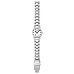 Mondaine Classic Ladies Watch with White Dial and Silver Strap A658.30323.11SBJ