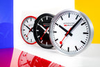 Mondaine Wall Clock with Black Face and Black Case A990.CLOCK.64SBB
