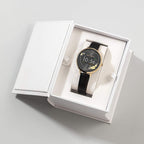 Amelia Austin Camellia Buttercup Ladies Smart Watch with Black Leather Strap AA03-2006