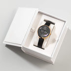 Amelia Austin Camellia Heather Ladies Smart Watch with Black Leather Strap AA03-2008