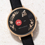 Amelia Austin Bumble Bee Ladies Smart Watch with Black Leather Strap AA03-2012