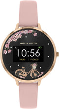 Amelia Austin Bicycle Ladies Smart Watch with Pink Leather Strap AA03-2018