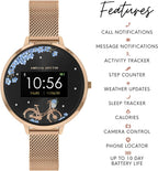 Amelia Austin Bicycle Ladies Smart Watch with Rose Gold Milanese Strap AA03-4004
