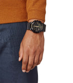 Gwylio Analogaidd-Digidol i Ddynion Casio G-Shock gydag Wyneb Camo a Strap Du GA-100CF-1A9ER