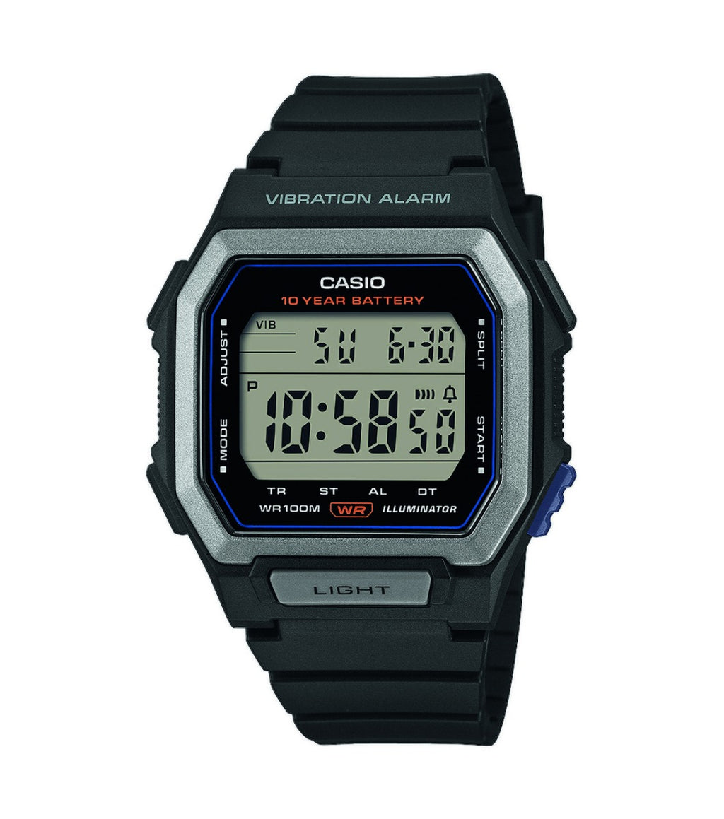 Casio Collection Mens Digital Watch with Black Strap W-738H-1AVEF