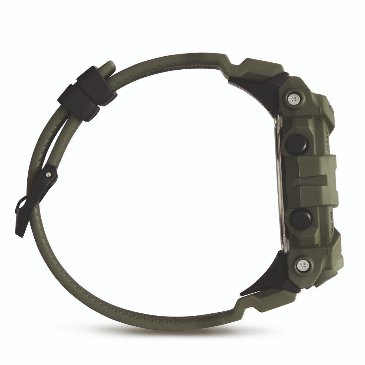 Casio G-Shock Gwyliad Digidol i Ddynion gyda Deial Du a Strap Gwyrdd GBD-800UC-3ER