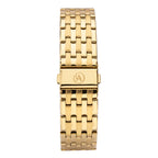Accurist Mens Chronograph Watch with Black Dial and Gold Bracelet 7403