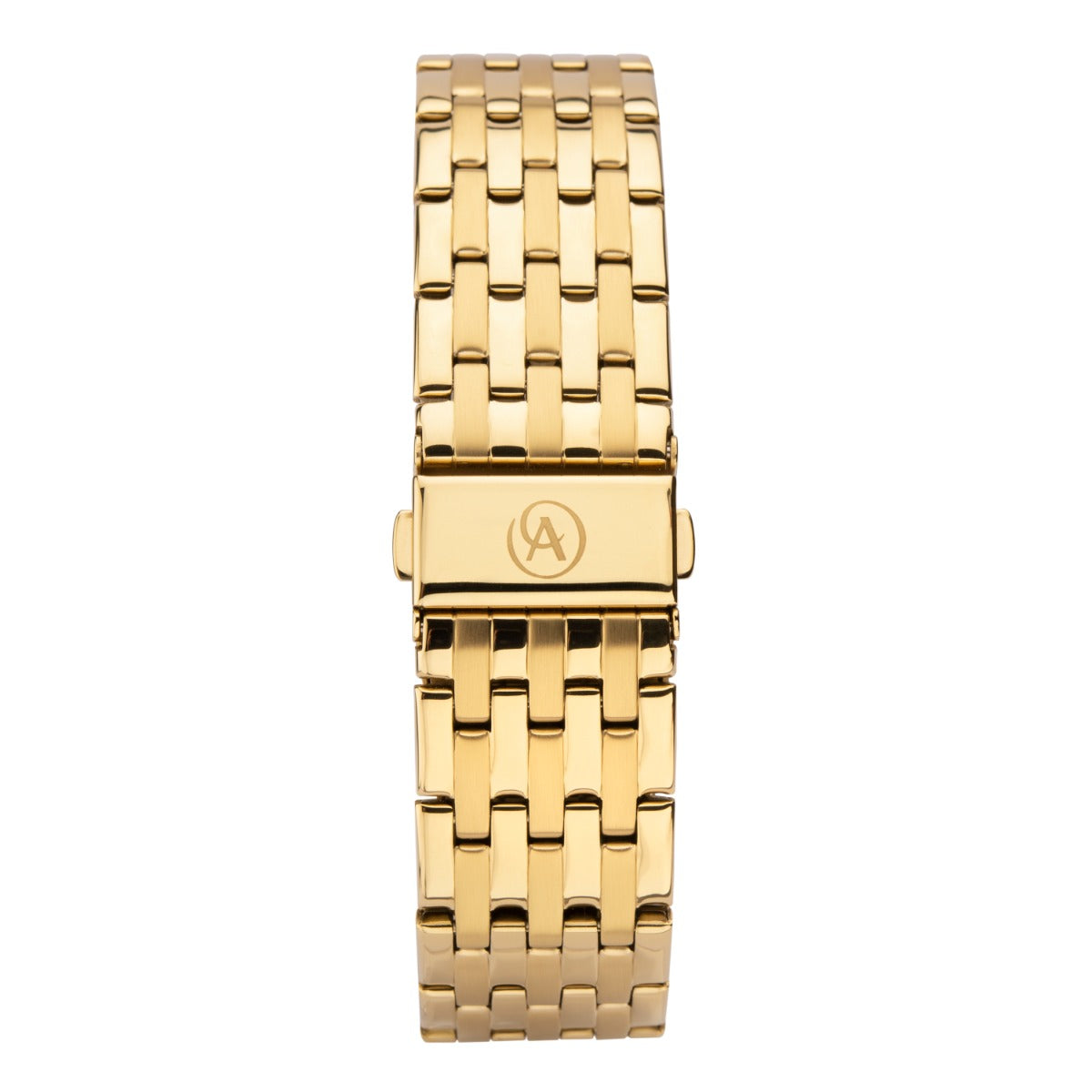 Accurist Mens Chronograph Watch with Black Dial and Gold Bracelet 7403