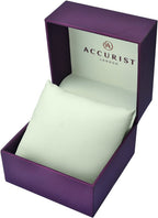 Ladies Accurist Watch with Silver Dial and Silver Milanese Strap 8080