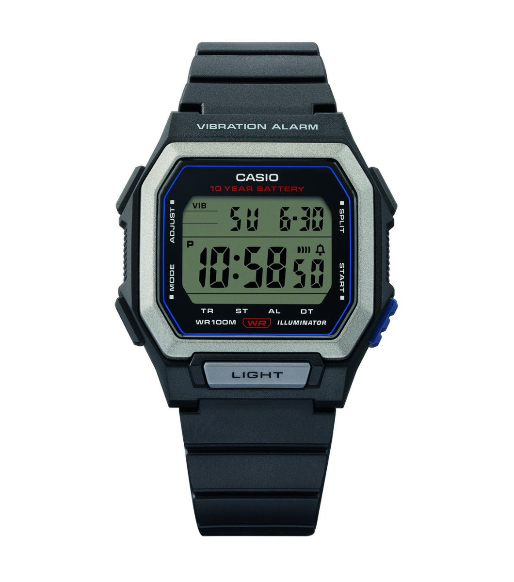Casio Collection Mens Digital Watch with Black Strap W-738H-1AVEF