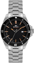 Rotary Mens Watch with Black Dial and Silver Bracelet AGB00293/04