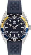 Adidas Edition 2 Mens Watch with Black Dial and Blue Strap AOFH230062