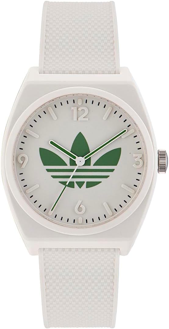 Adidas Mens Watch with White Dial & White Silicone Strap AOST230472I
