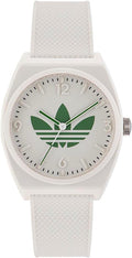 Adidas Mens Watch with White Dial & White Silicone Strap AOST230472I
